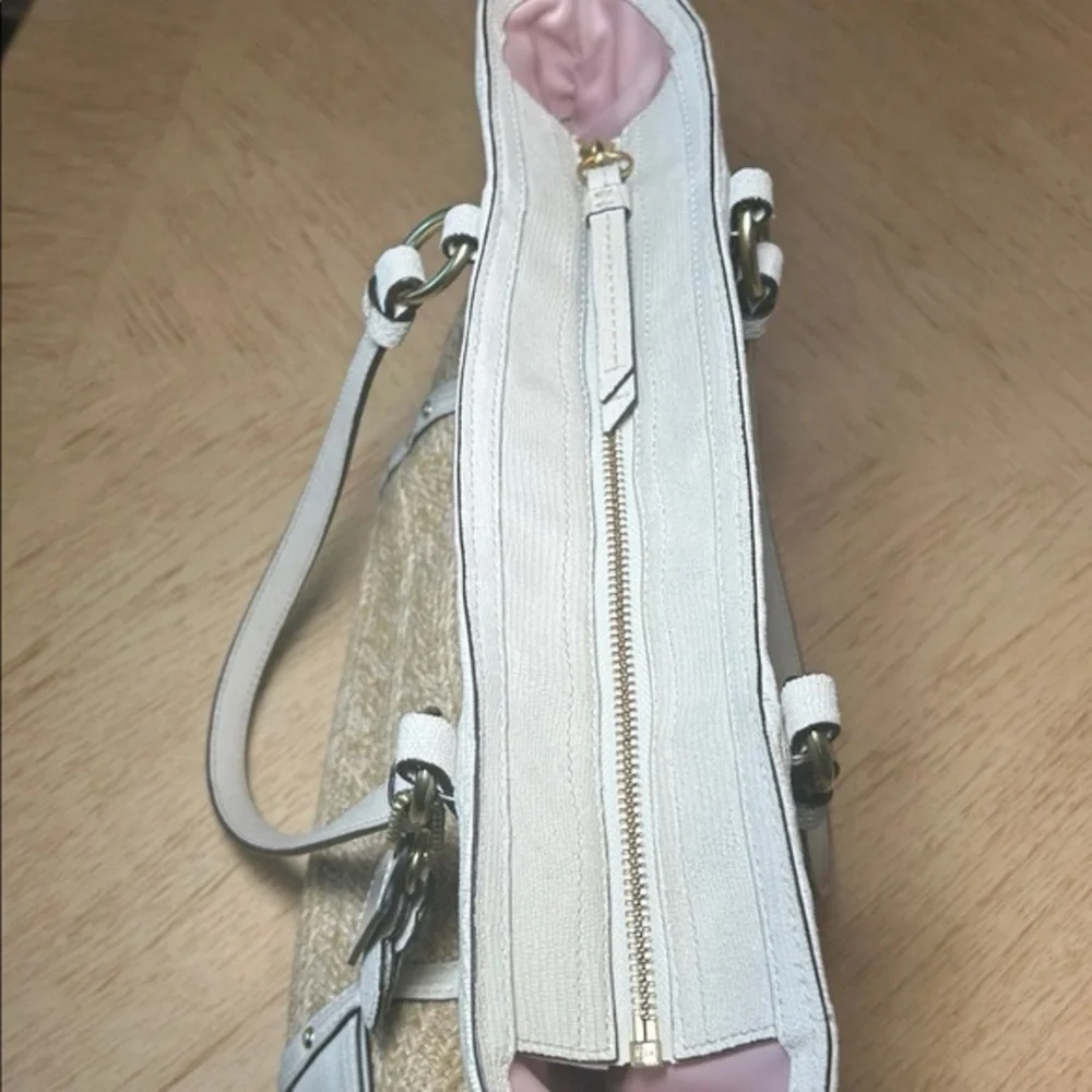 Coach Alexandra Python Straw Tote - Picture 13 of 13